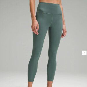 Lululemon Wunder Train High-Rise Tight 25” – Size 4 – Medium Forest Green